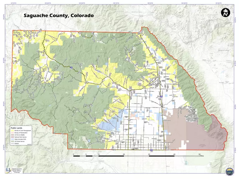 Maps Saguache County
